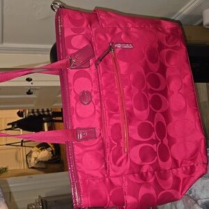 Coach large tote or baby bag